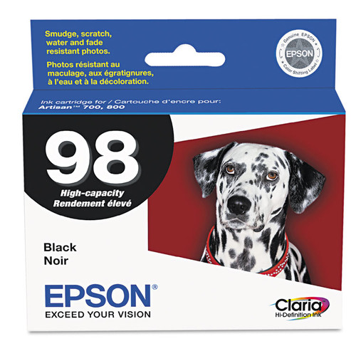 T098120-S (98) Claria High Yield Ink, 450 Page-Yield, Black [SKU: EPST098120S]
