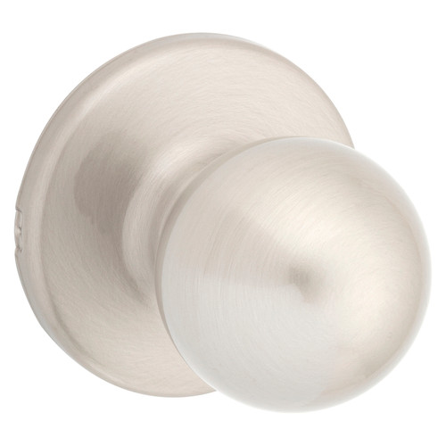 Kwikset 200P15CP Door Knob, Satin Nickel, 1-3/8 to 1-3/4 in Thick Door, 2-1/4 in Strike [SKU: ORG2705259]