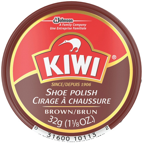 Kiwi 10113 Shoes Polish, Brown, Paste, 1.125 oz Can [SKU: ORG3865664]