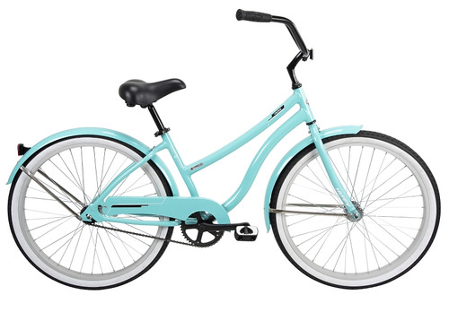 Huffy 66659 Women's Cruiser Bicycle, Women, Aluminum Frame, Rear Coaster Brake, 26 in Dia Wheel, High Tide [SKU: ORG7493885]
