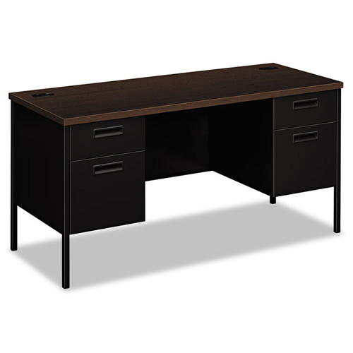 Metro Series Kneespace Credenza, 60w x 24d x 29.5h, Mocha/Black [SKU: HONP3231MOP]