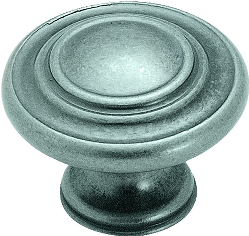 Amerock BP1586WN Cabinet Knob, 1 in Projection, Zinc, Weathered Nickel [SKU: ORG0570986]