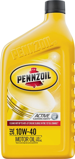 Pennzoil 550035160/3653 Motor Oil, 10W-40, 1 qt Bottle [SKU: ORG9223900]