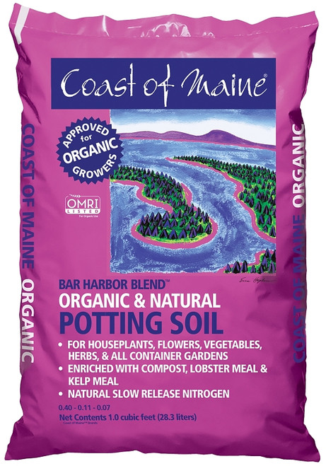Coast of Maine Harbor Blend 1CBBH1 Bar Organic Potting Soil, 1 cu-ft Bag [SKU: ORG0031906]