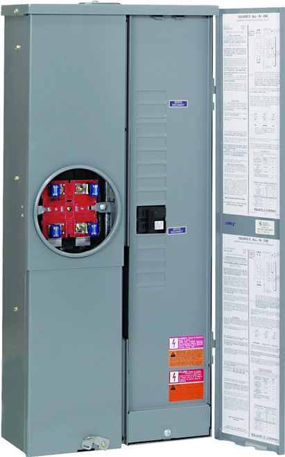 Square D SC2040M200C Combination Load Center, 200 A, 20 -Space, 40 -Circuit, 20 -Circuit Breaker, NEMA 3R Enclosure [SKU: ORG8276370]