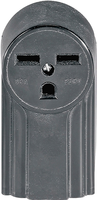 Eaton Cooper Wiring WD1232 Power Receptacle, 2 -Pole, 250 V, 30 A, NEMA: NEMA 6-30R, Black [SKU: ORG6875025]