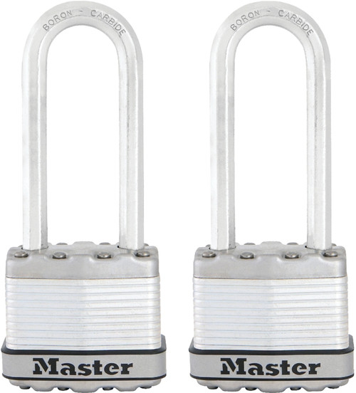 Master Lock Magnum Series M1XTLJ Padlock, Keyed Alike Key, 5/16 in Dia Shackle, 2-1/2 in H Shackle, Stainless Steel Body [SKU: ORG9456278]