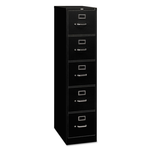 310 Series Vertical File, 5 Letter-Size File Drawers, Black, 15" x 26.5" x 60 [SKU: HON315PP]