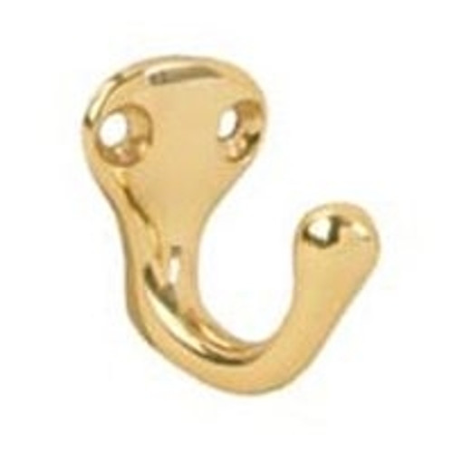 Schlage 581A3 Robe Hook, Aluminum, Brass [SKU: ORG6830186]