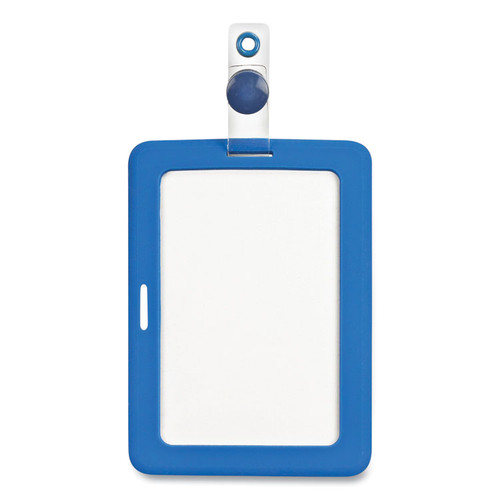 MyID Badge Holder, Vertical/Horizontal, 3 5/8 x 2 1/4, Blue, 1/ea [SKU: COS075014]