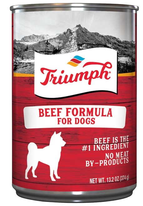 Triumph 6600200 Dog Food, Beef Flavor, 14 oz Can [SKU: ORG9556697]