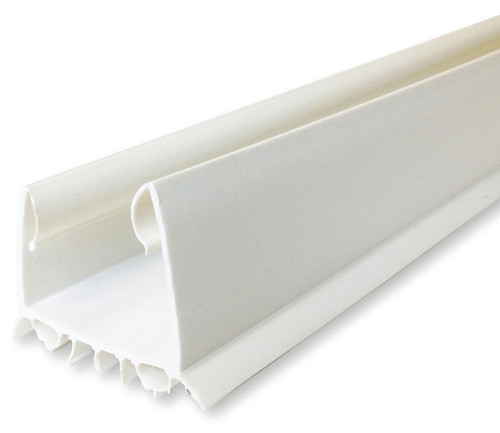 M-D 43336 Door Seal, 2-1/4 in W, 36 in L, Vinyl, White [SKU: ORG3167970]