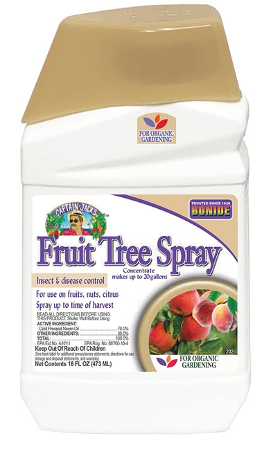 Bonide Captain Jack's 2002 Concentrated Fruit Tree Insecticide, Liquid, Spray Application, Home, Home Garden, 1 pt [SKU: ORG7456064]