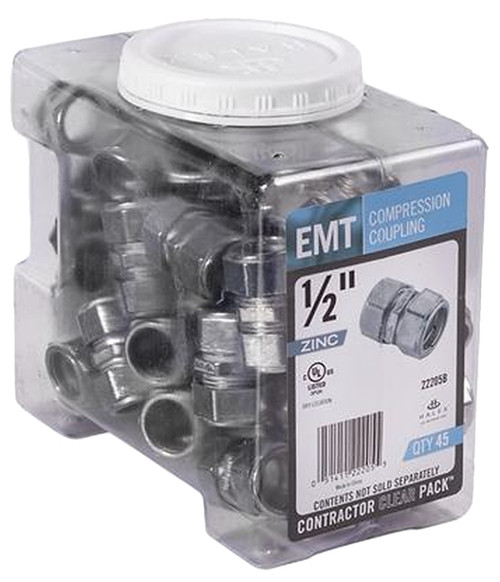 Halex 22205B Coupling, 1/2 in, Zinc [SKU: ORG7359714]