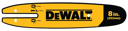 DeWALT DWZCSB8 Pole Saw Replacement Bar, 8 in L Bar, 0.043 in Gauge, 3/8 in TPI/Pitch [SKU: ORG7411622]