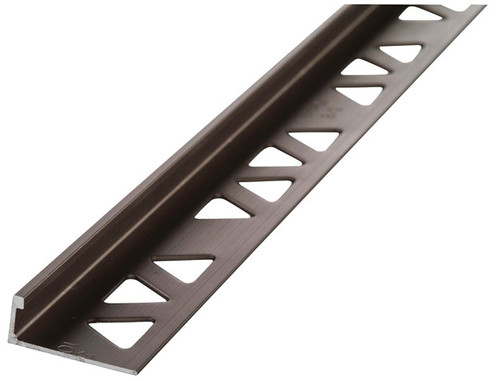 M-D 31352 Tile Edge, 96 in L, 3/8 in W, Aluminum, Pewter [SKU: ORG8832172]