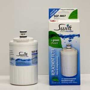 SWIFT GREEN FILTERS SGF-M07 Refrigerator Water Filter, 0.5 gpm, Coconut Shell Carbon Block Filter Media [SKU: ORG0354746]