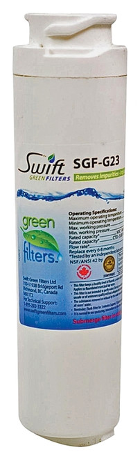 SWIFT GREEN FILTERS SGF-MSWF/G23 Refrigerator Water Filter, 0.5 gpm, 0.5 um Filter [SKU: ORG2523926]