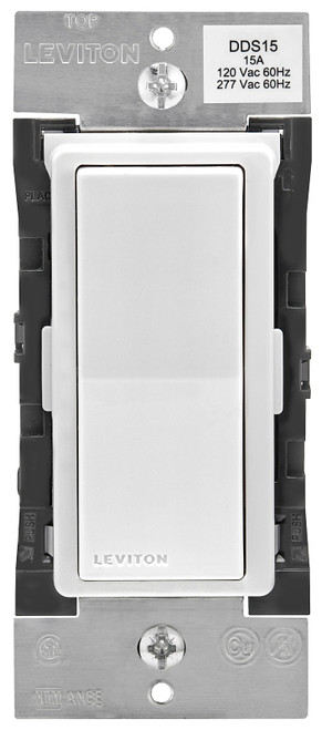 Leviton Decora Digital R00-DDS15-BDM Dual Voltage Switch with Timer, 1 -Pole, 3 -Way, 120/277 VAC, 60 Hz, Bluetooth [SKU: ORG4811550]