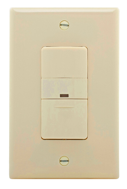 Eaton Wiring Devices OS306U-LA-K Motion Sensor Switch, 120 V, 1 -Pole, Motion Sensor, 180 deg Sensing, Light Almond [SKU: ORG0638338]