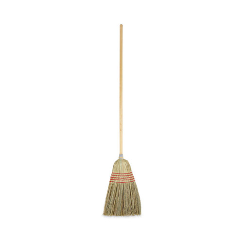 Parlor Broom, Yucca/Corn Fiber Bristles, 55.5" Overall Length, Natural [SKU: BWK926YEA]