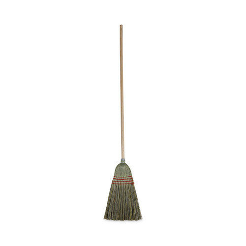 Mixed Fiber Maid Broom, Mixed Fiber Bristles, 55" Overall Length, Natural, 12/Carton [SKU: BWK920YCT]