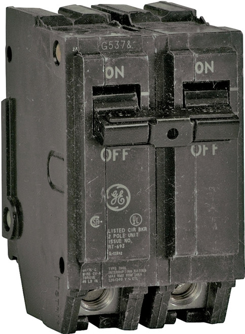 GE Industrial Solutions THQL2140 Feeder Circuit Breaker, Type THQL, 40 A, 2 -Pole, 120/240 V, Plug Mounting [SKU: ORG6122071]