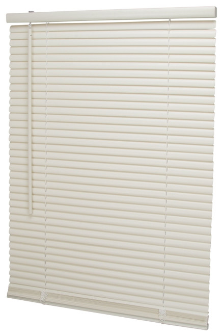 Simple Spaces PVCMB-2AA Blind, 64 in L, 25 in W, Vinyl, Alabaster [SKU: ORG0738278]
