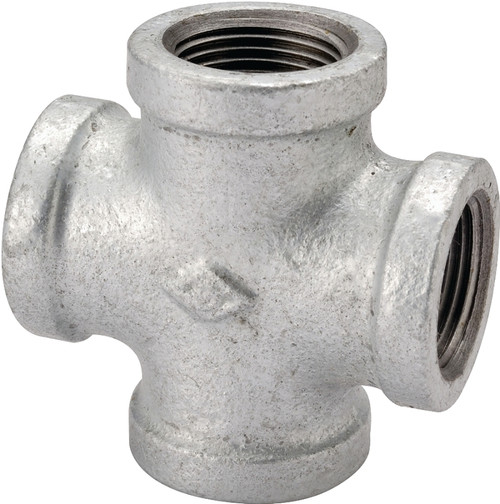ProSource PPG180-50 Pipe Cross, 2 in, Female, Malleable Iron, 40 Schedule, 300 psi Pressure [SKU: ORG6898456]