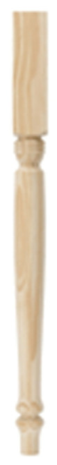 Waddell 2921 Table Leg, 29 in H, 2-1/4 in W, Pine Wood, Beige, Smooth Sanded [SKU: ORG4354767]
