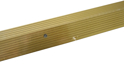 M-D 79194 Carpet Bar, 96 in L, 1-1/2 in W, Fluted Surface, Aluminum, Satin Brass [SKU: ORG4187845]