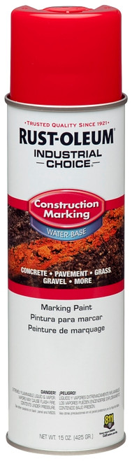 Industrial Choice M1400 System 264696 Construction Marking Paint, Safety Red, 17 oz, Aerosol Can [SKU: ORG7405202]