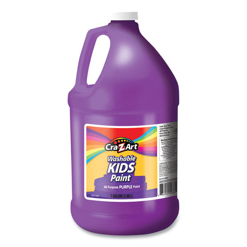 Washable Kids Paint, Purple, 1 gal Bottle [SKU: CZA760022]