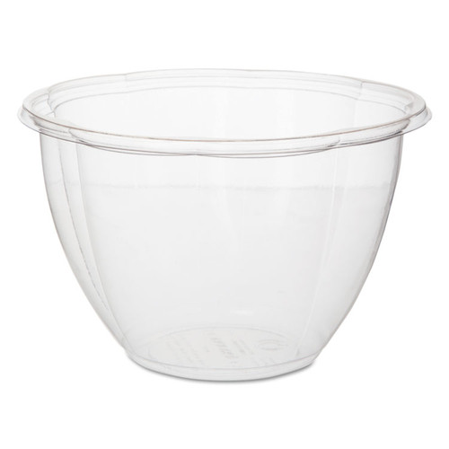 Salad Bowls, 48 oz, 6.69" Diameter x 4.38"h, Clear, Plastic, 300/Carton [SKU: ECOEPSB48BASE]