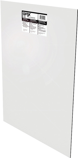 OPTIX 11G0231A Flat Sheet, 44 in L, 32 in W, 0.08 in Thick, Clear [SKU: ORG8890501]
