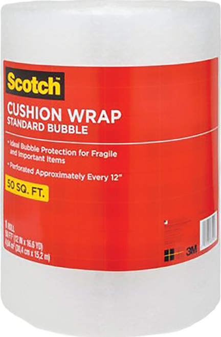 Scotch 7954 Cushion Wrap, 50 ft L, 12 in W, Nylon/Polyethylene, Clear [SKU: ORG7643968]
