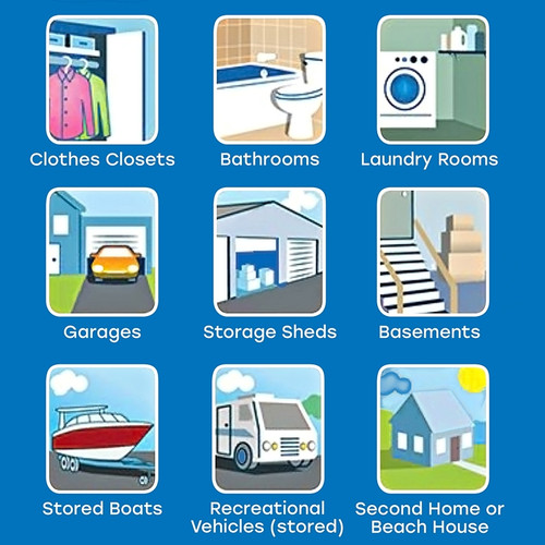 DampRid FG83K Hanging Moisture Absorber, 14 oz Box, Solid, Odorless [SKU: ORG7400286]