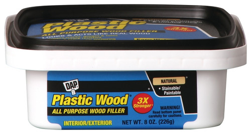 DAP Plastic Wood 08135 Wood Filler, Paste, Musty, Natural, 8 oz [SKU: ORG8533564]