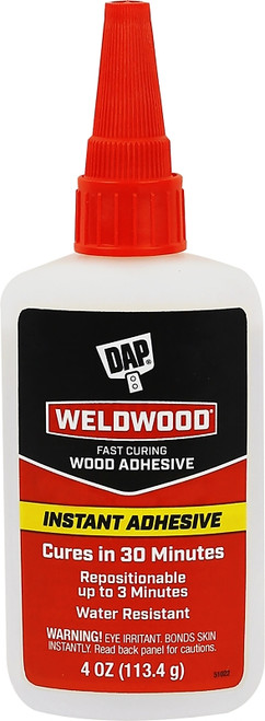 DAP RapidFuse 7079800131 Instant Adhesive, Clear, 4 oz Tube [SKU: ORG8301475]