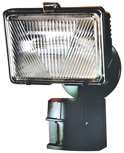 Heath Zenith HZ-5525-BZ Motion Activated Security Light, 120 V, 1-Lamp, Halogen Lamp, Glass/Metal/Plastic Fixture [SKU: ORG6531396]