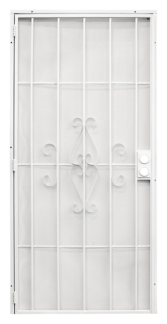 Precision Regal Series 3818WH2868 Door Screen, 80 in L, 32 in W, Steel, White [SKU: ORG9346800]