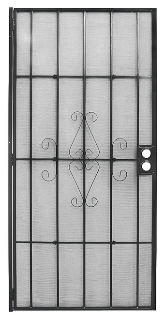Precision Regal Series 3818BK2868 Door Screen, 80 in L, 32 in W, Steel, Black [SKU: ORG9346834]