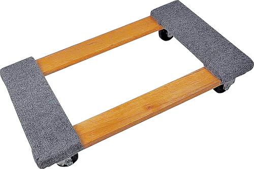 ProSource TC-500 Furniture Dolly, 1000 lb, 30 in W Platform, 18 in D Platform, Wood Construction Platform, Swivel Caster [SKU: ORG0038265]