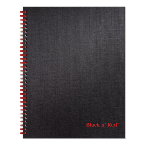 Hardcover Twinwire Notebook, SCRIBZEE Compatible, 1 Subject, Wide/Legal Rule, Black Cover, 11 x 8.5, 70 Sheets [SKU: JDKK67030]