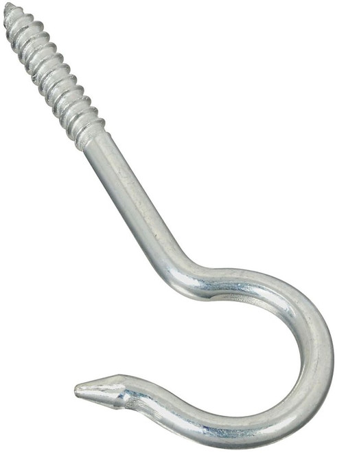 National Hardware 2040BC N220-509 Ceiling Hook, 60 lb Working Load, #3, Steel, Zinc [SKU: ORG0263384]