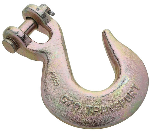 National Hardware 3254BC Series N282-111 Clevis Slip Hook, 3/8 in, 6600 lb Working Load, Steel, Yellow Chrome [SKU: ORG7181704]