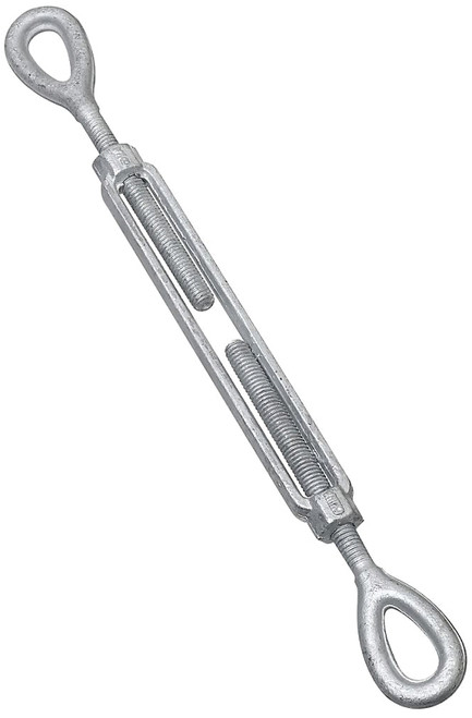 National Hardware 3270BC Series N177-394 Turnbuckle, 1040 lb Working Load, 3/8 in Thread, Eye, Eye, 6 in L Take-Up [SKU: ORG6844021]