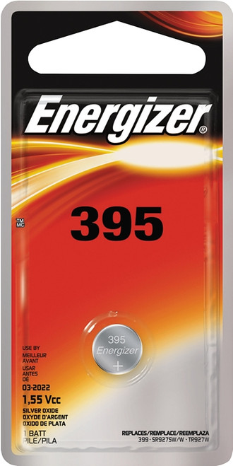 Energizer 395BPZ Coin Cell Battery, 1.5 V Battery, 51 mAh, 395 Battery, Silver Oxide [SKU: ORG6924492]