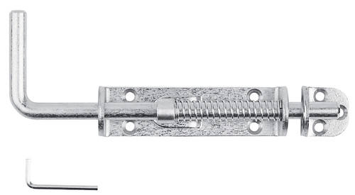 National Hardware N109-212 Slide Bolt, 1-9/16 in Bolt Head, Steel, Zinc [SKU: ORG7415516]
