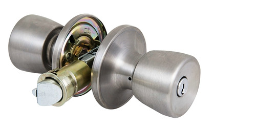 Prosource Mobile Home Entry Lockset, Stainless Steel [SKU: ORG7112618]